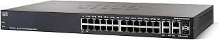 Cisco SF300-24 24-Port 10/100 Managed Switch with Gigabit Uplinks (SRW224G4-K9-NA) (Certified Refurbished)