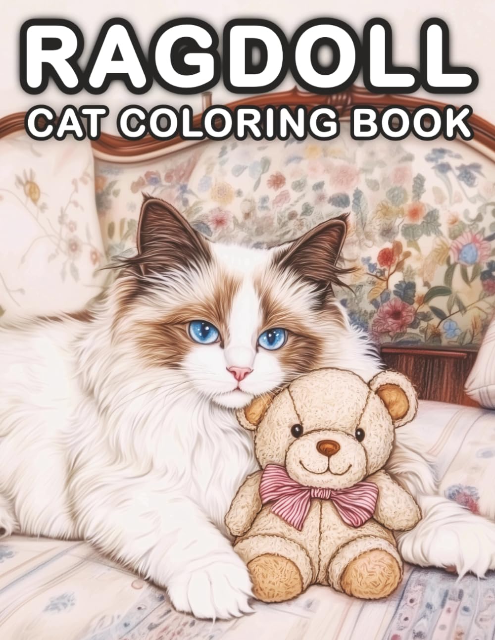 Ragdoll: A Relaxing Cute Cat Coloring Book Featuring Adorable, Gentle, and Playful fluffy for Cat Lovers and Adults Seeking Stress Relief