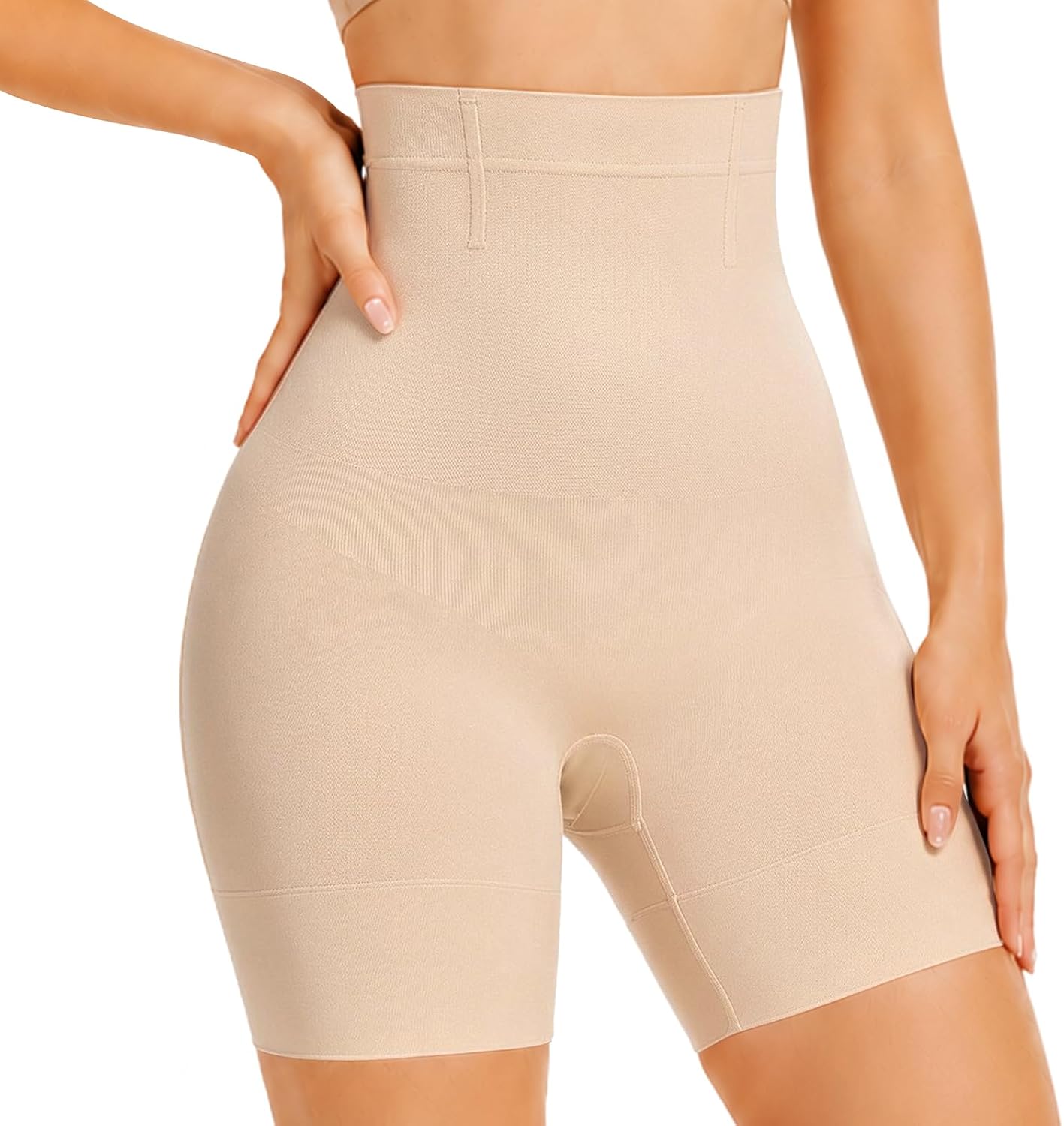 Women's Shapewear Shorts High-waisted Body Shaper Short Seamless Shapewear Tummy Control Shorts Thigh Slimmer