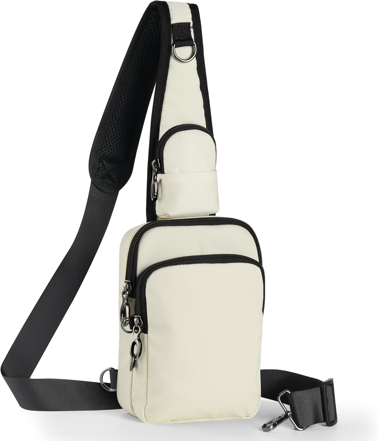 Sling Bag, Crossbody Bag with Zipper Lock, RFID & Water Resistant for Women and Men Small Chest Bag for Travel Casual