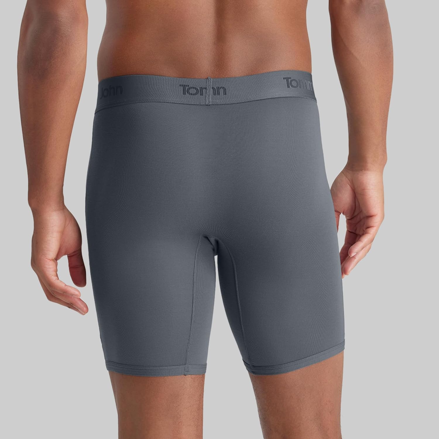 Tommy John Second Skin Boxer Briefs for Men 8", Modal Stretch Fabric, Men's Underwear with Quick Draw Fly and Contour Pouch - Image 3