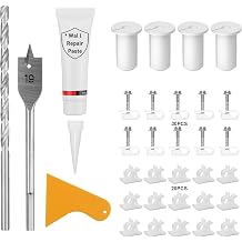 Starlink Cable Routing Kit for 3/4inch Wall Hole 4 PCS White Cable Grommet for Starlink Wall Pass Through Kit with 3/4 Spade Drill Bit, 5/16" Cobalt Drill Bit, Wall Wires Cilp and Cabling Tools