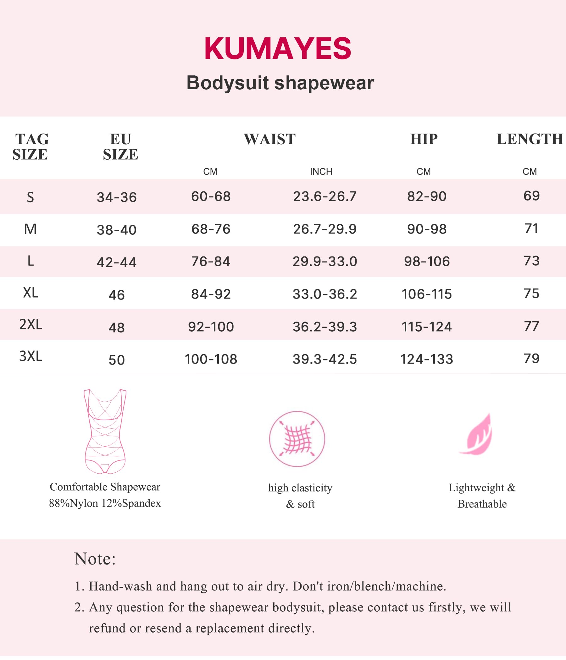 KUMAYES Fajas Reductoras Mujer Abdomen Body Reductor Adelgazante Control de Barriga Lencería Moldeadora Invisible Shapewear Bodysuit Shaper Posparto
