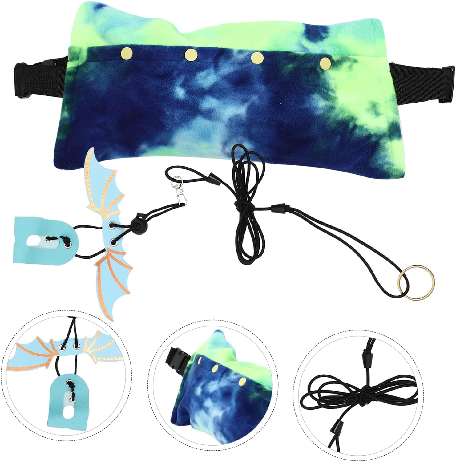 Healifty Adjustable Reptile Carrier Bag with Sling Strap Portable Canvas Pet Carrier for Bearded Dragon Lizard Outdoor Travel Walking Hiking