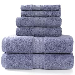 Bath Towel Set 2 Large Bath Towels 2 Hand Towels 2 Washcloths Hotel Quality Soft Cotton Absorbent Bathroom