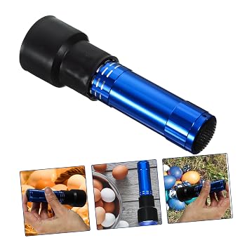 Egg Candler Red High Brightness Cool Light Poultry Incubation Equipment for Fertilized Egg Testing and Monitoring Embryo Development in Chicken Hatching