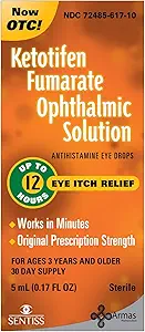 Armas Allergy Eye Drops, Itch Relief, 0.17 Fl Oz