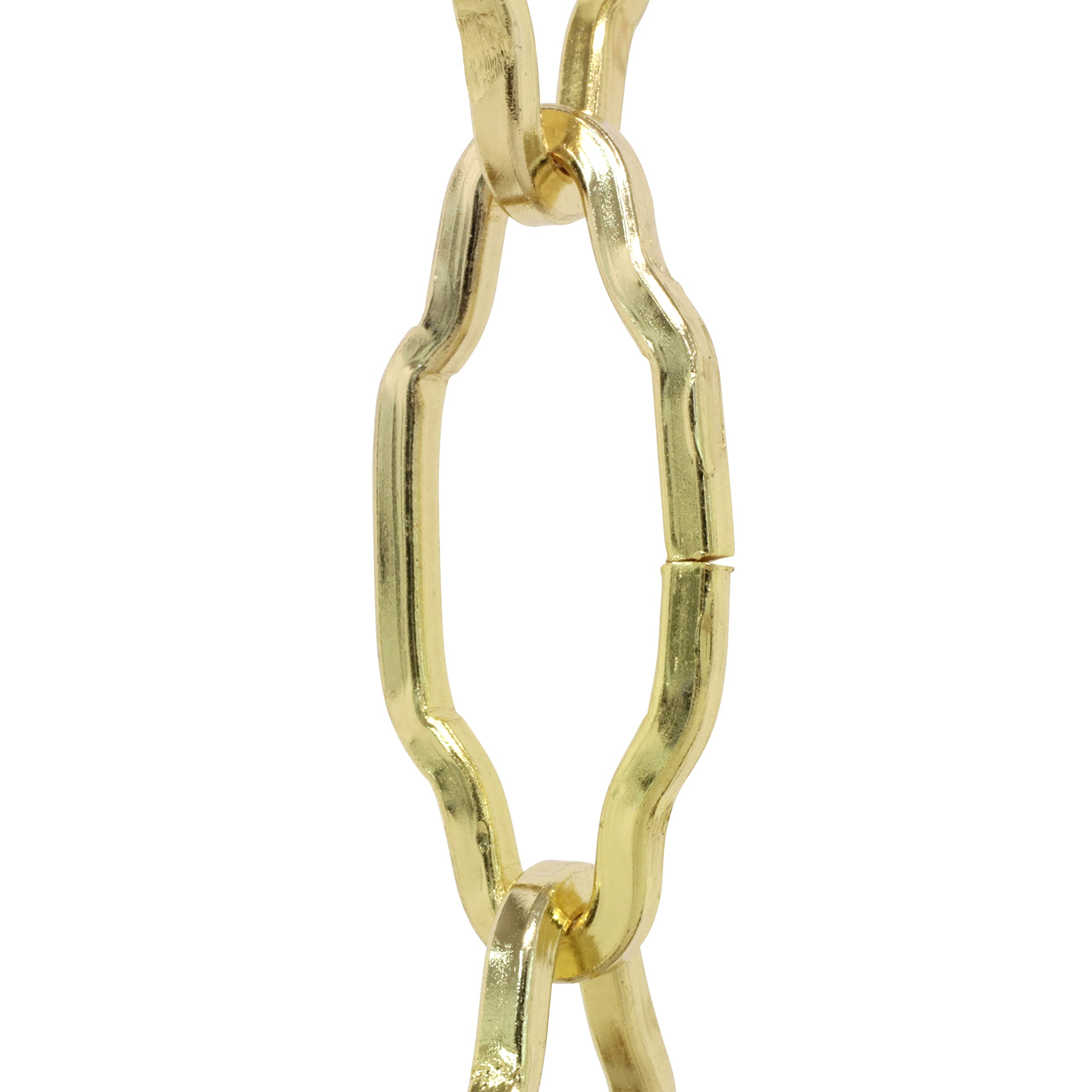 CH-S57-33-CG-10 Steel Chandelier Chain, Champagne Gold (10 Feet)