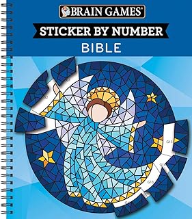Brain Games - Sticker by Number: Bible (28 Images to Sticker)