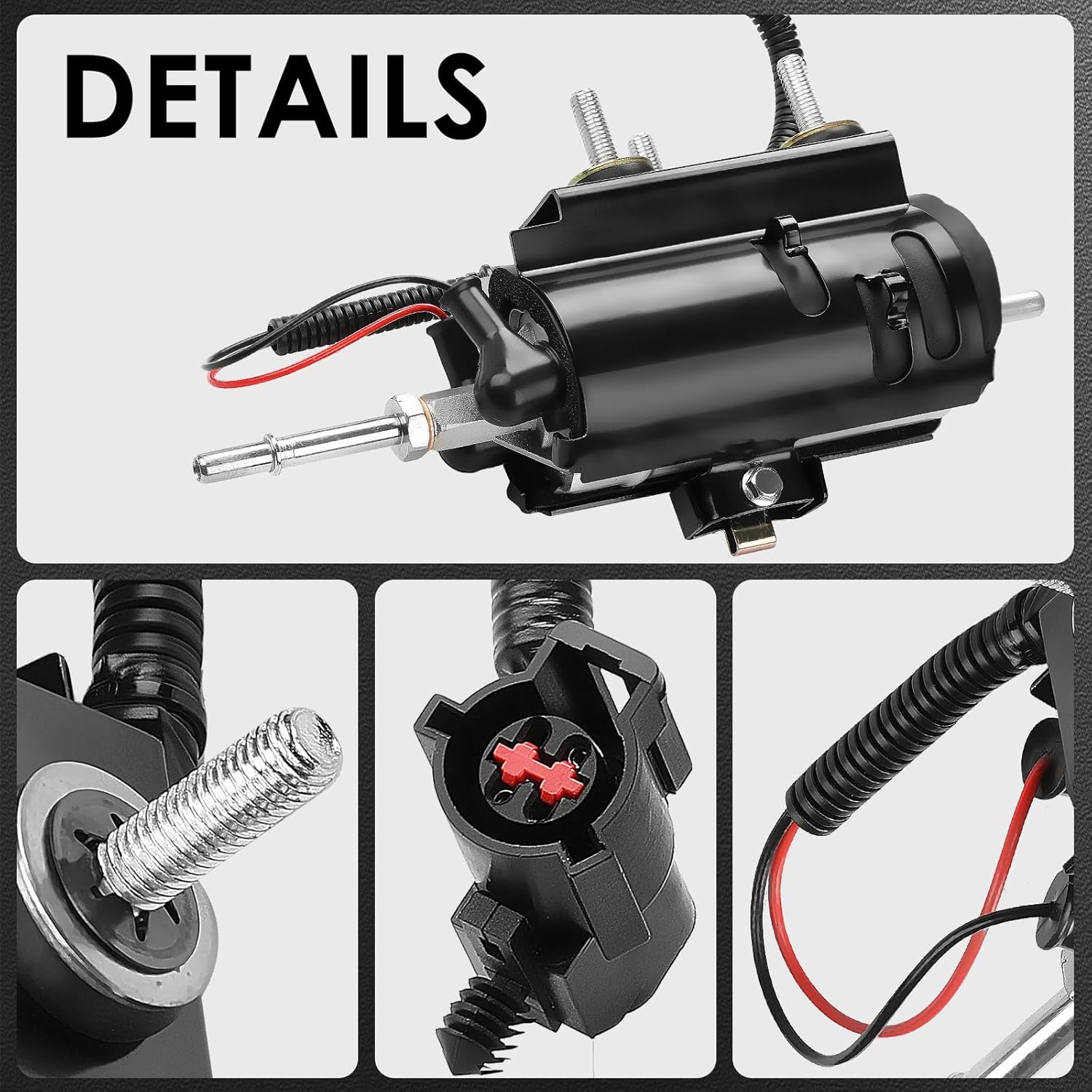 F81Z9C407AC Electric Fuel Pump Compatible with Ford F-250 F-350 F-450 F-550 Super Duty 1999-2003, Excursion, E-350 Econoline Club Wagon, V8 7.3L, Gas, In-Line, Replace OE 81Z9C407AC, F81Z-9C407-AC