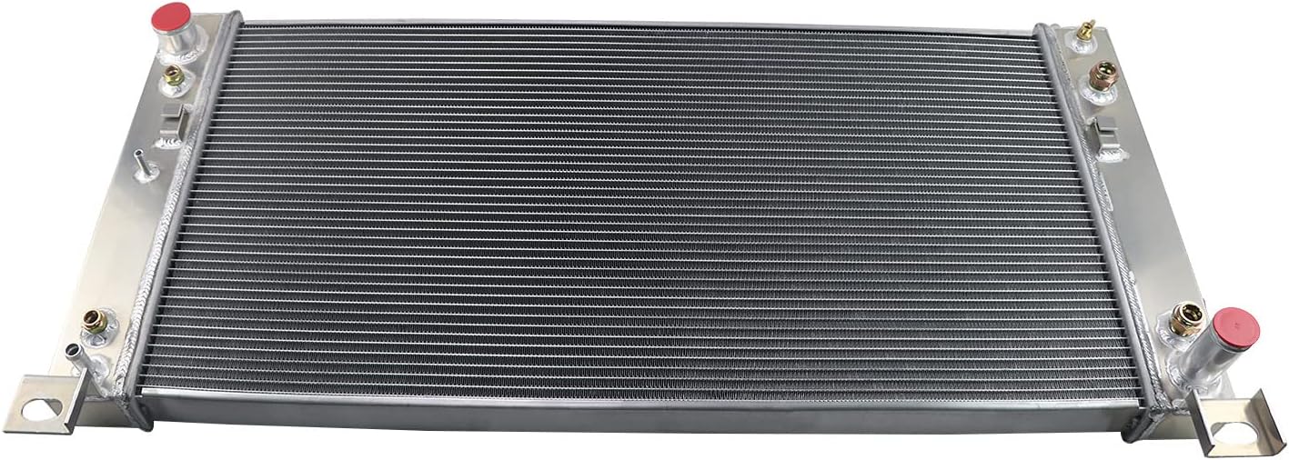 CU2370 3 Row Aluminum Radiator for 1999-2014 Chevy Avalanche Tahoe Suburban Silverado 1500 2500 3500 HD Radiador for GMC Yukon XL Sierra Cadillac Escalade ESV Hummer H2 Radiators 2006 2008