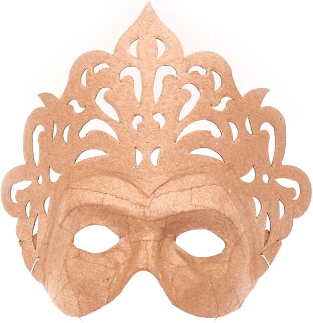 décopatch Mache Mask Princess Brown