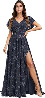 French blue florals maxi dress