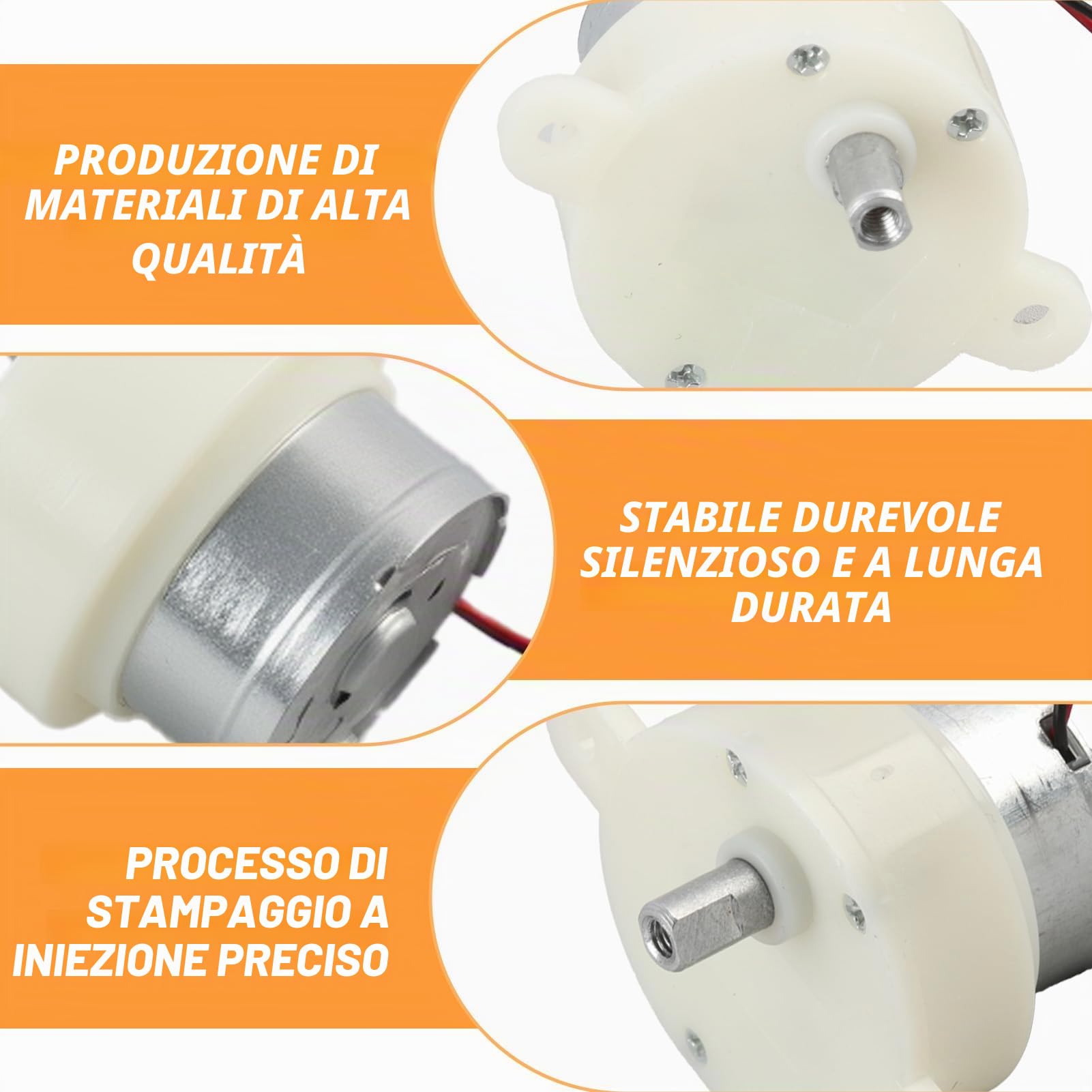Motore elettrico a bassa velocità ad alta coppia DC 5V, motore con ingranaggi in plastica, motore in miniatura a riduzione di decelerazione per applicazioni di piccolo motore elettrico