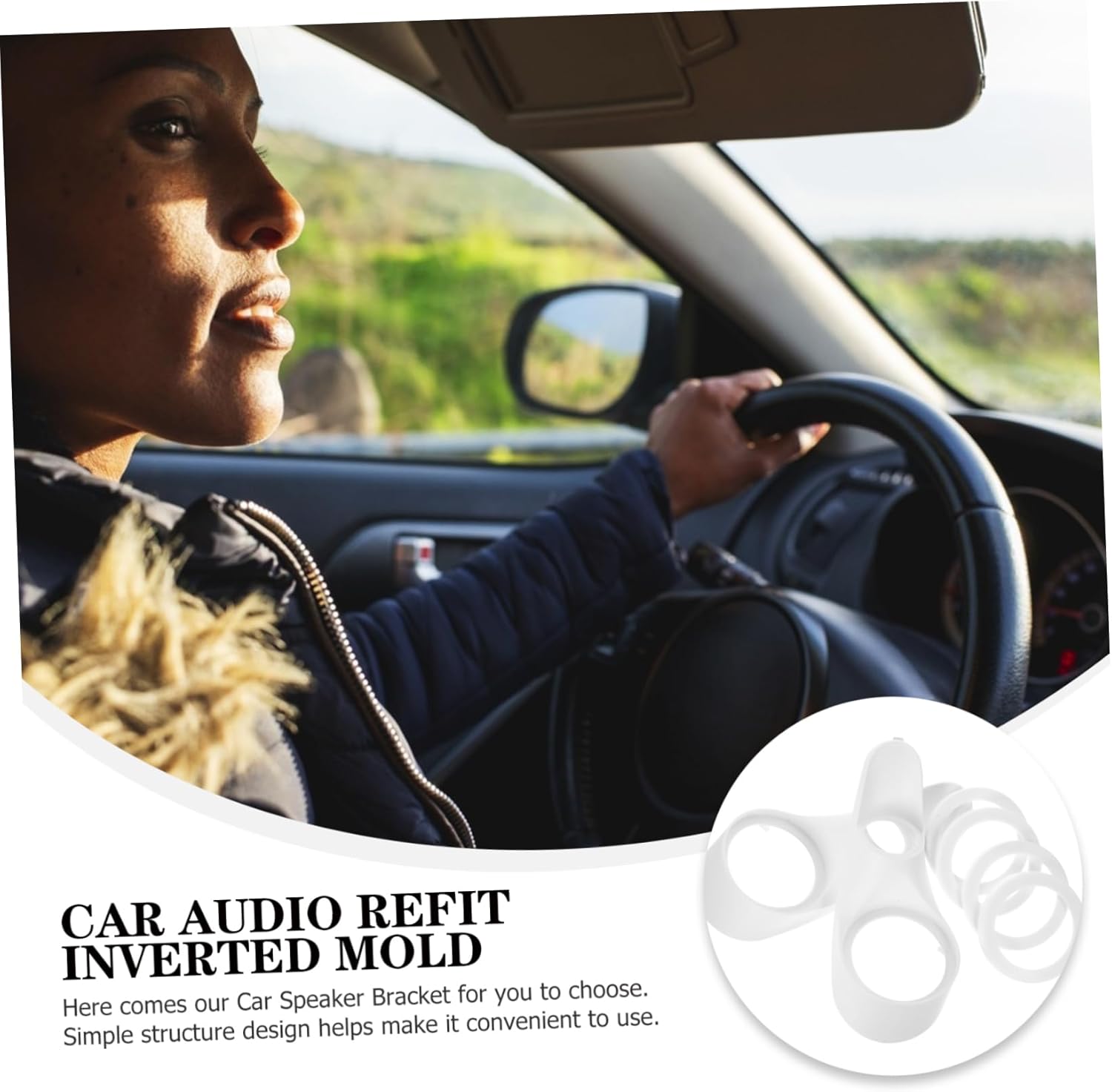 Ciieeo 3pairs Car Speaker Spacer Mounting Adapter Bracket for Easy Installation Plastic Washer for Auto Speaker System Lightweight and Stable Design for Secure Connection