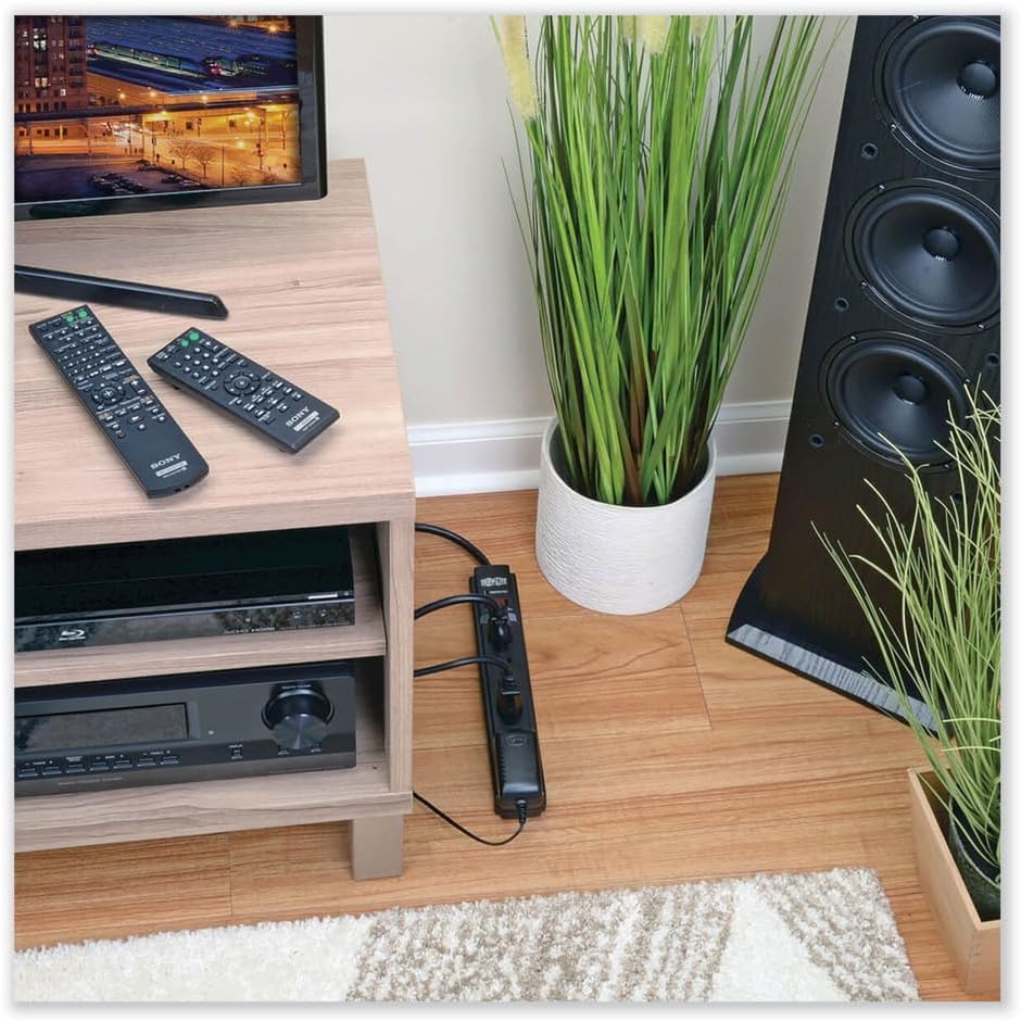 Tripp Lite TLP606B TLP606B Surge Suppressor, 6 Outlets, 6 ft Cord, 790 Joules, Black