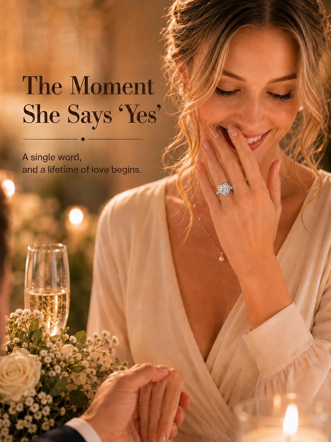 Heart Moissanite Promise Rings for Her, Engagement Rings for Women | 2CT D Color VVS1, 925 Sterling Silver, Heart Shaped Halo Solitaire, Twisted Infinity Knot, Wedding Anniversary, Certificate