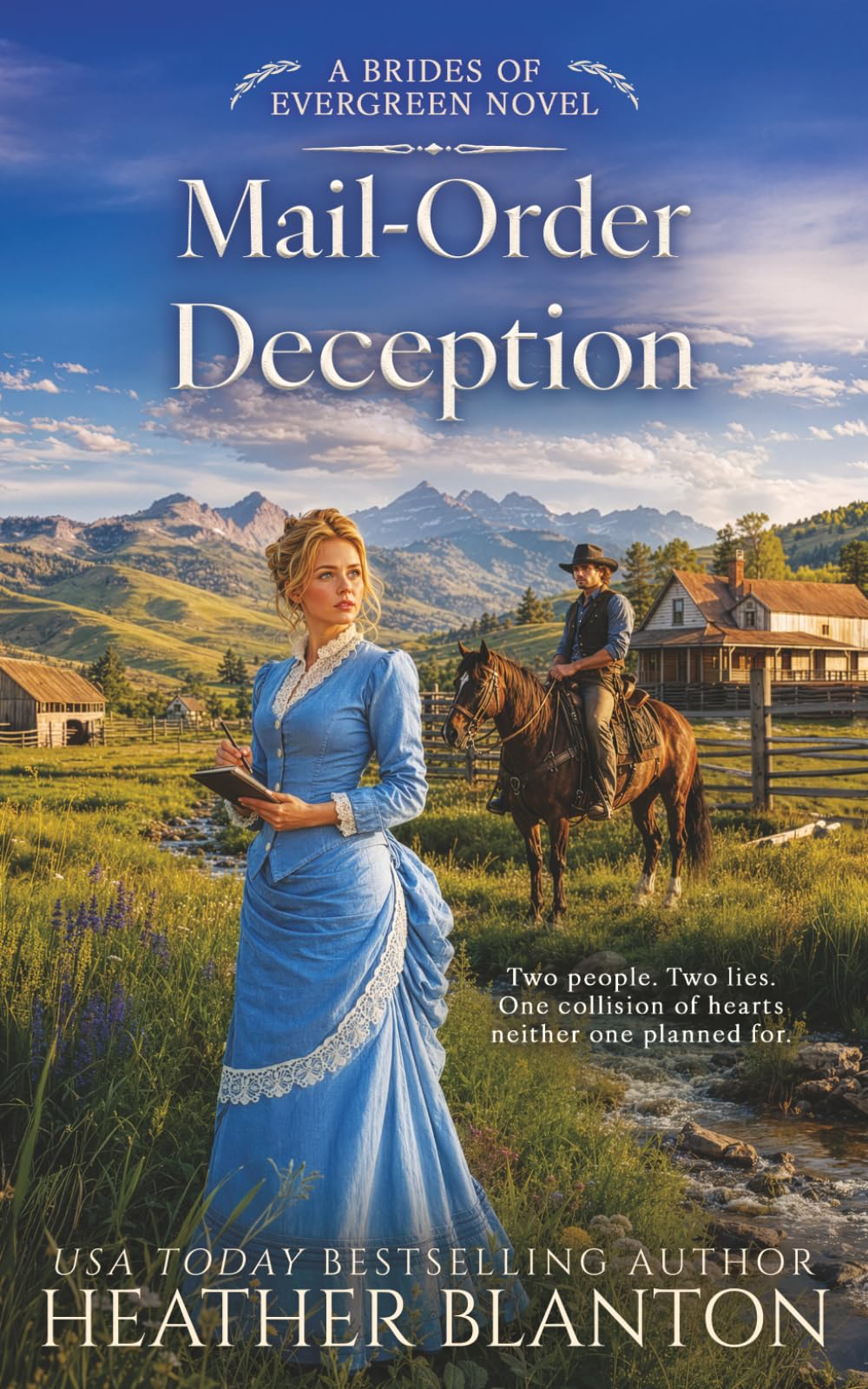 Mail-Order Deception: An Inspirational Mail Order Bride Romance: A Historical Western Christian Romance (The Brides of Evergreen, Band 3)