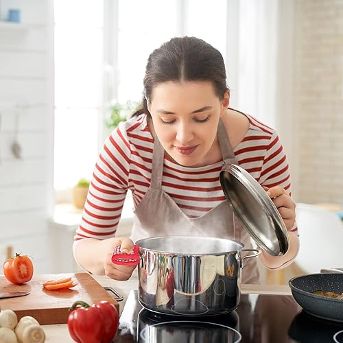 Miniatura 5 de 8 fundas para mango de cacerola, resistentes al calor, agarre antideslizante, soporte para ollas, lavable a máquina, funda de mango de hierro