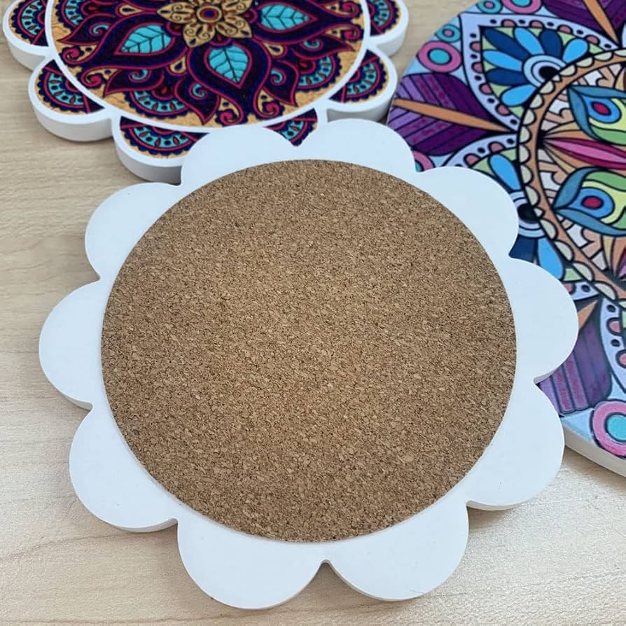 Amazon｜モロッコタイル ポットマット＆ コースター セット/モダン