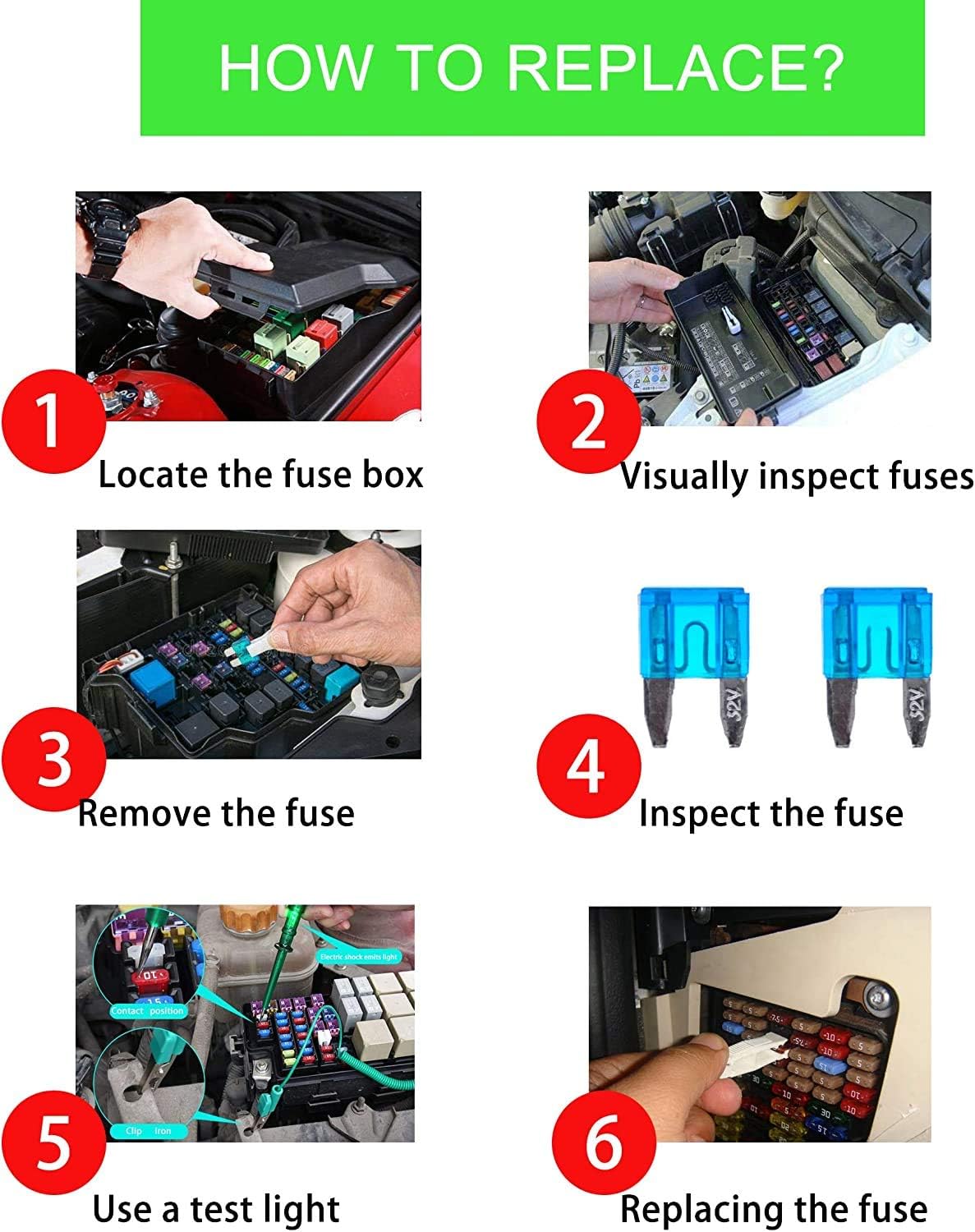 Bіg Sаlе HICKS 120pcs - Car Blade Fuses Assortment Kit, Automotive Fuses - small (2A/ 3A/ 5A/ 7.5A/ 10A/ 15A/ 20A/ 25A/ 30A/ 35A), Car Boat Truck SUV Automotive ReplaceS Fuses