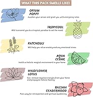 Vista 2 de Folkulture Varillas de incienso (120 varillas) Juego de 6 incienso prémium con el mejor olor para limpiar la energía negativa Sin carbón