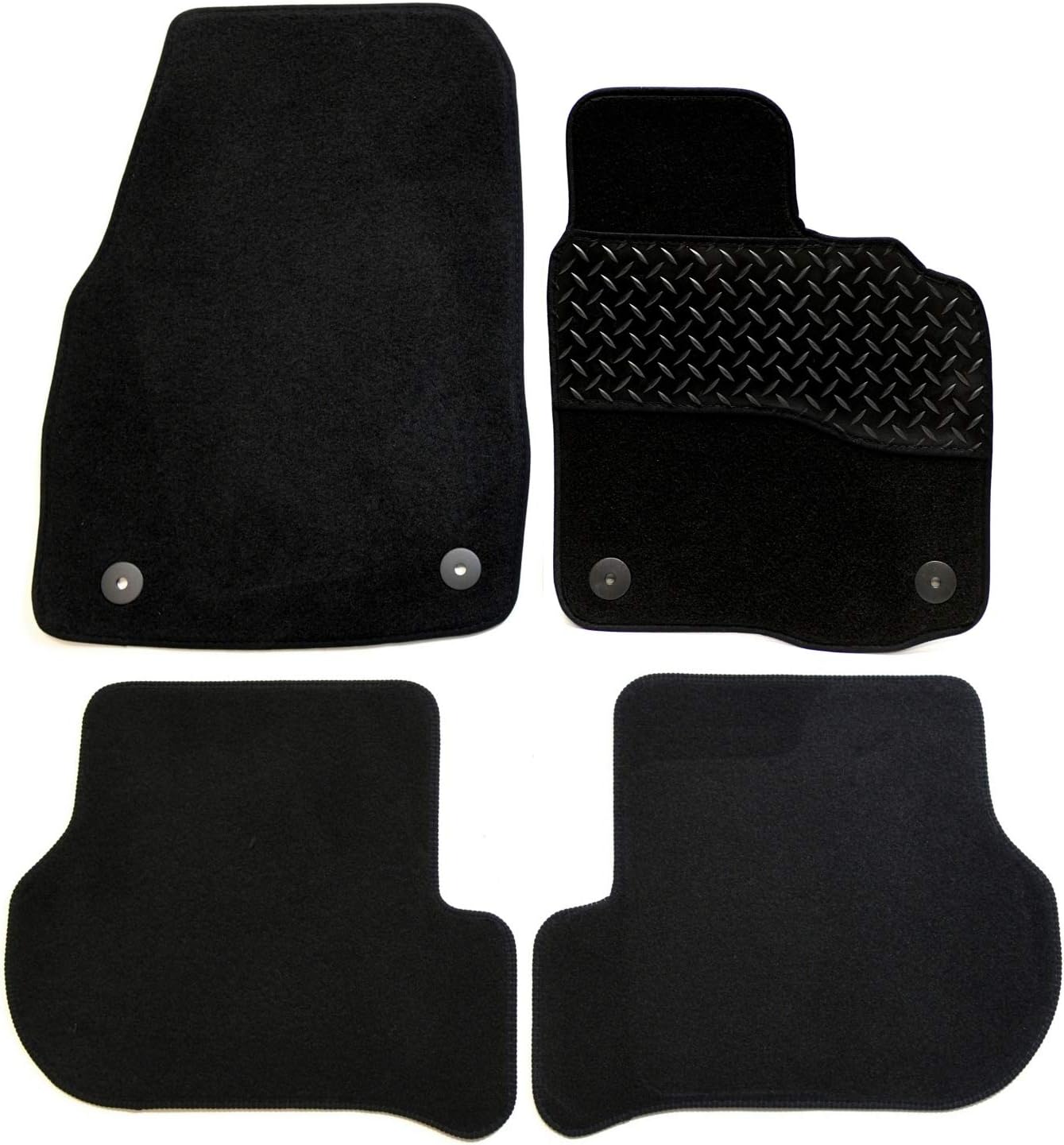 Sakura WW0248 Rubber Heel Pad Door Mat Black Trim 1 Piece