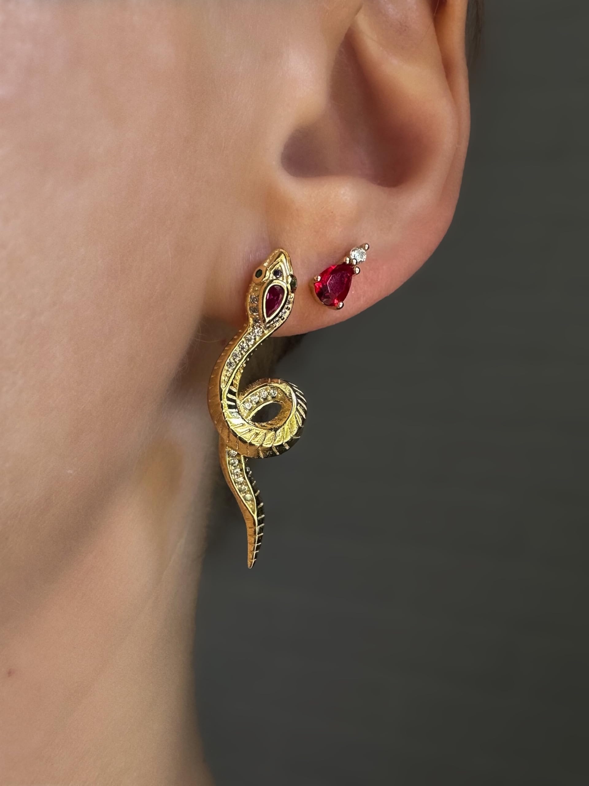 Orecchini donna in argento 925 placcati oro giallo 18K carati