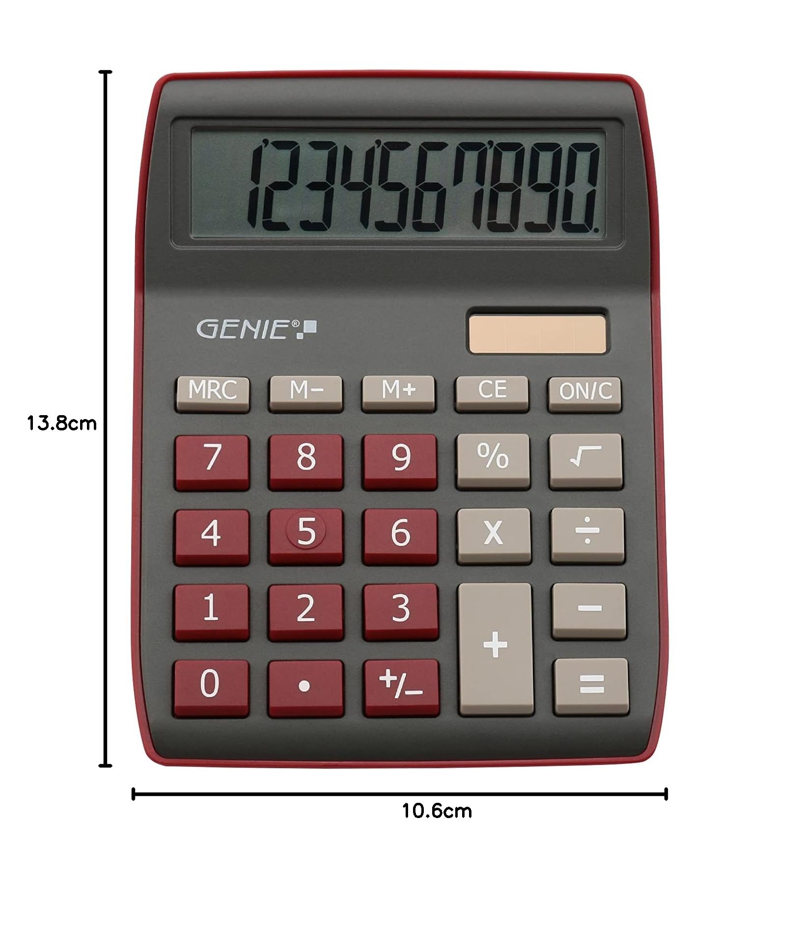 Image secondaire de Calculatrice de Bureau Genie 840 DR - Affichage 10 Chiffres, Double Alimentation