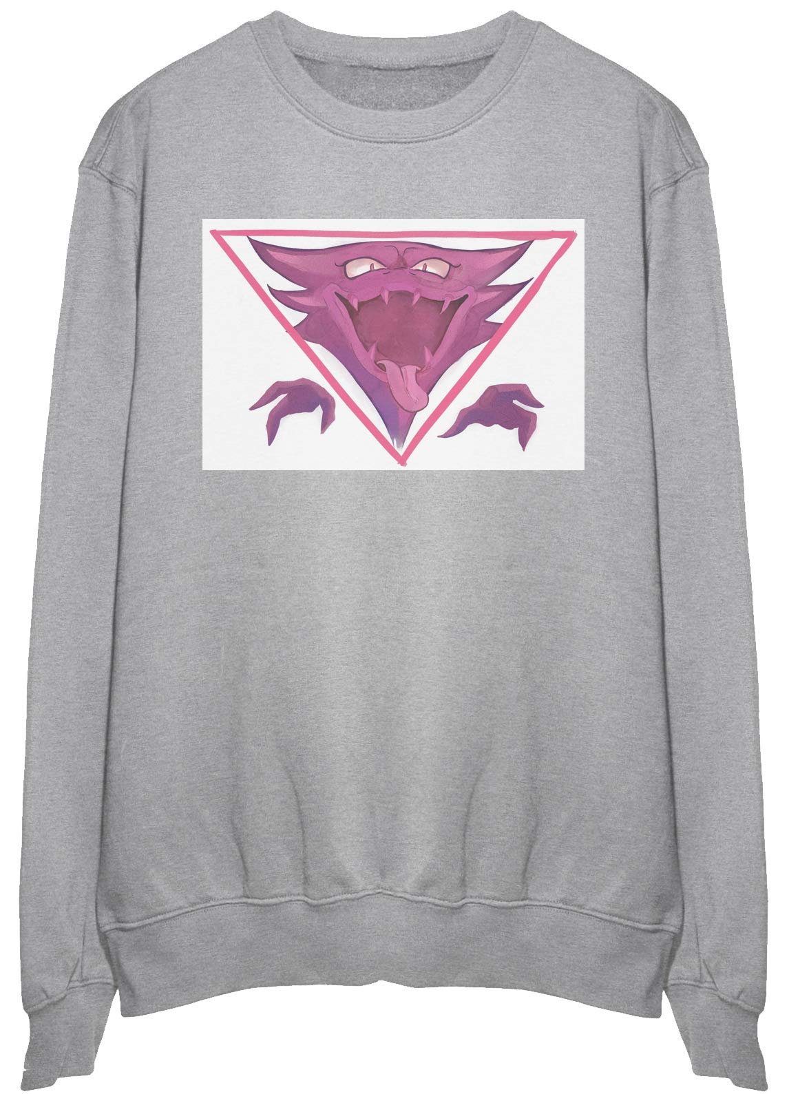 Pullover dragon monster artwork géométrique vêtement taille S