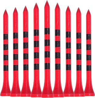 LIKOSO Bamboo Golf Tees 83mm/70mm Pack of 100 Long Golf Tees with Height Markers, Biodegradable Sustainable Reduced Friction
