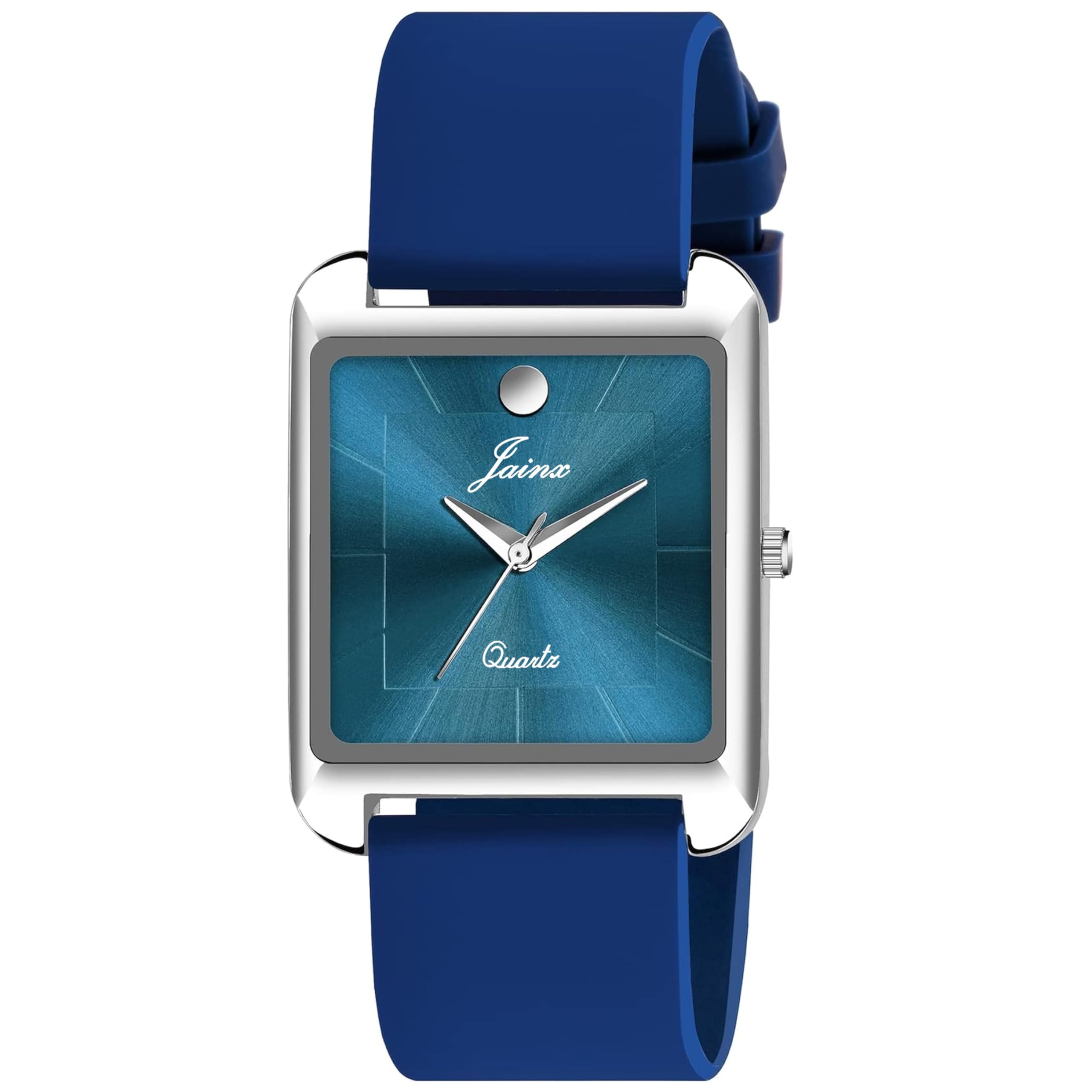 jainx Square Shape Blue Silicone Strap Analog Wrist Watch for Men - JM7171 (B0CJ2L6NFH) Amazon Price History, Amazon Price Tracker