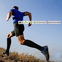 Vista 8 de Calcetines de compresión y circulación para mujer y hombre (3 pares), para enfermería, correr, viajar, calcetines hasta la rodilla