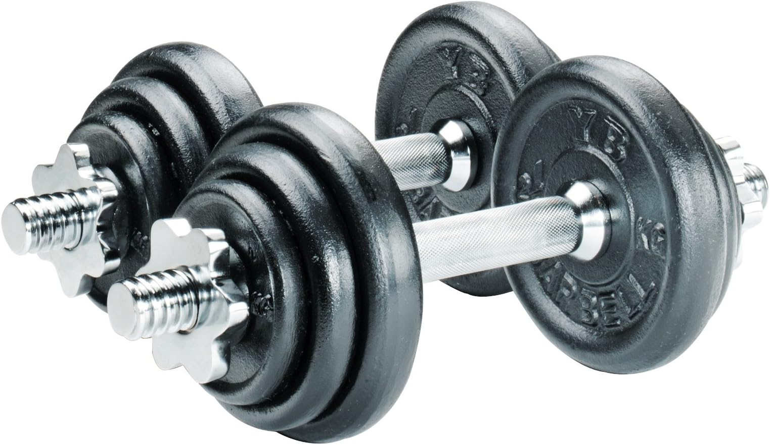 York 20kg Black Cast Iron Dumbell Set
