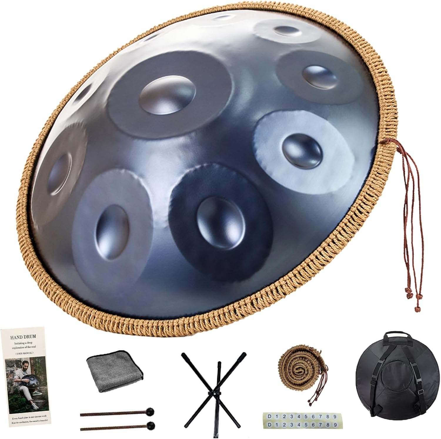 ハンドパン 9音/10音/12音 楽器 KoKoty Handpan Drum ニ短調 432hz/440hz