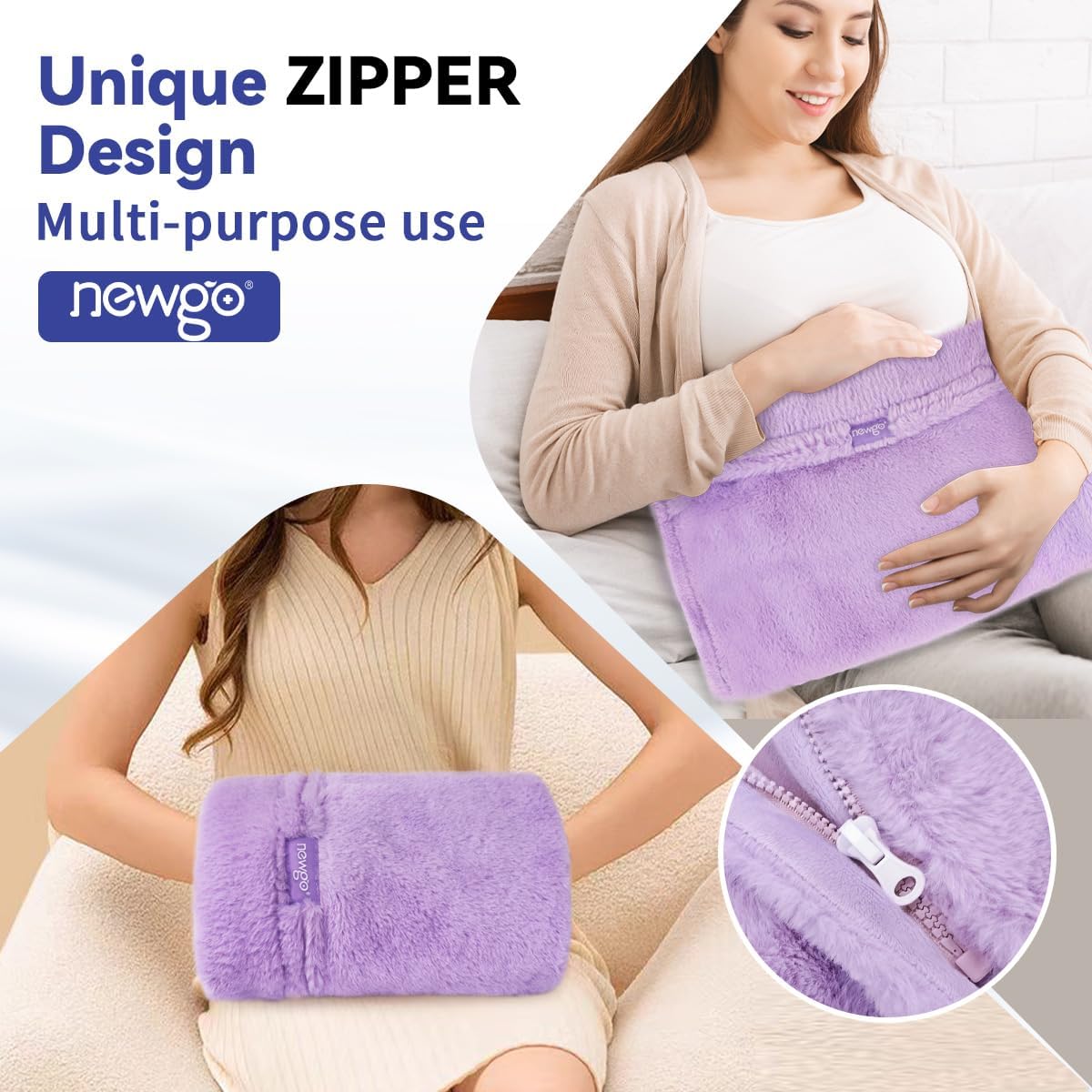 NEWGO Microwavable Hand Warmers and NEWGO Microwaveable Booties Feet Warmers