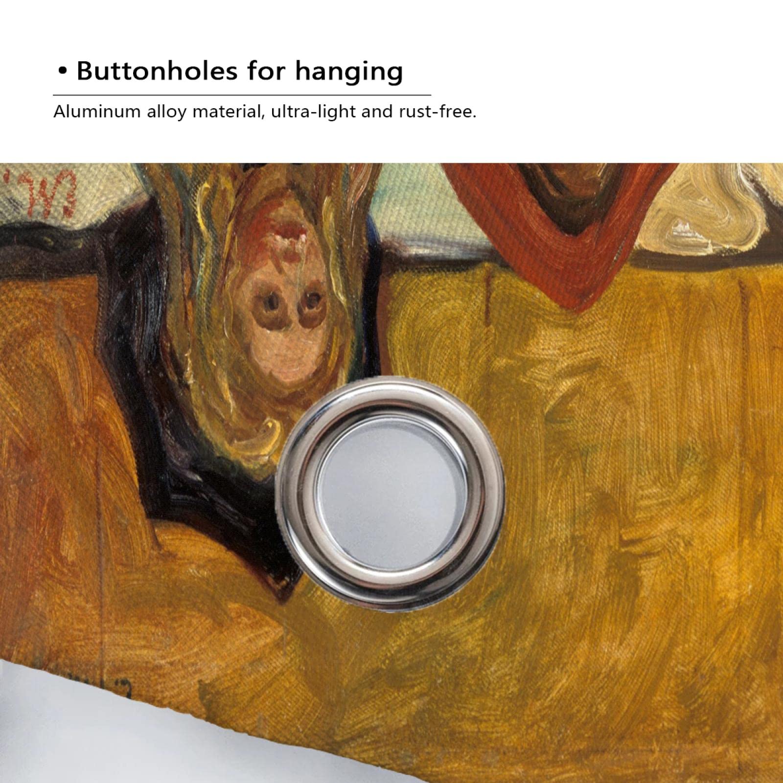 Berühmte Malerei Duschvorhang Druck Expressionismus Edvard Munch Malerei Duschvorhänge Set für Badezimmer gewichteten Saum 220Wx180Lcm Duschvorhang