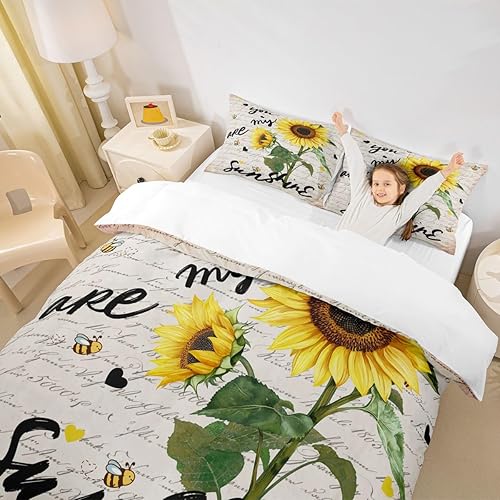 Miniatura 10 de Castle Fairy Juego de funda de edredón de cola de pez de sirena, tamaño Queen, juego de ropa de cama de escamas de sirena de acuarela arcoíris, 3