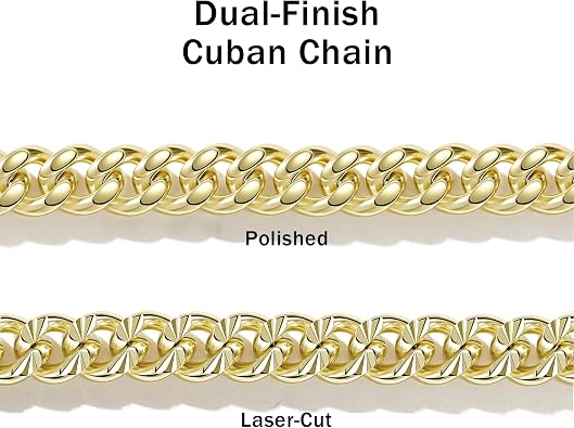 Cuban Chain Necklaces 14K Gold 6.5mm Cuban Chains for Men & Women Dainty Non-tarnish Necklace Unisex Gold Jewelry Gifts Sweat Proof and Fade Resistant Lifetime Quality(18-24Inches)