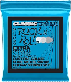 Ernie Ball 2255 Classic Pure Nickel Extra Slinky String Set (08-38)