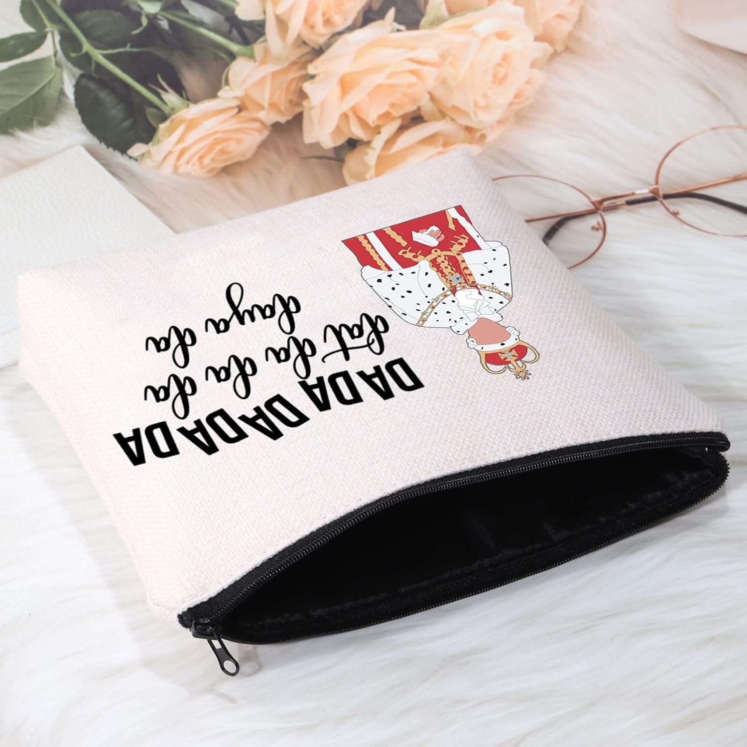 POFULL Musical King Merchandise Da Da Da Zipper Pouch Makeup Bag for Musical Theatre Lover (DA DA DA bag) - Image 7