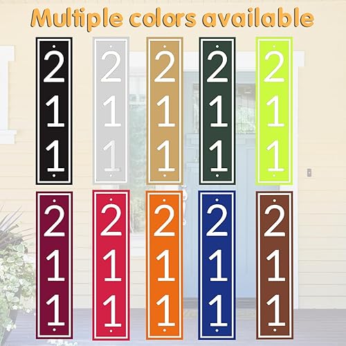 Miniatura 172 de Placa de dirección acrílica personalizada, letrero de dirección horizontal, utilizado para casa, puerta, calle o buzón Hengkuan-2