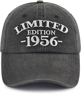 Limited Edition 1950 1951 1952 1953 1954 1955 1956 1957 1958 1959 Hat for Men Women, Adjustable Cotton Baseball Cap