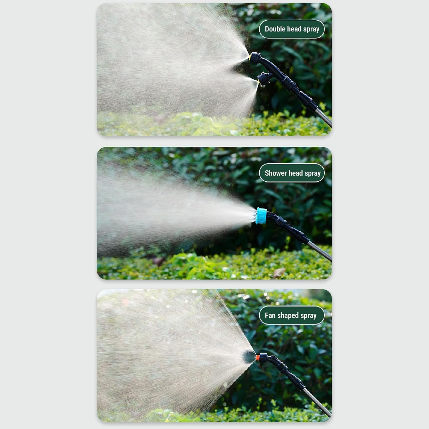 8L Foldable Buckle Automatic Spraying Electric Sprayer, Battery Powered Sprayer with 2000mAh Rechargeable Li Battery for Gardening, Car Washing, Pet Bathing