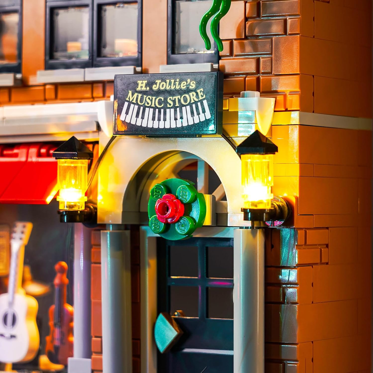 Upgraded Led Light Kit for Lego Holiday Main Street Building Set, Compatible with Lego 10308 Model for Adults, Fun Gift for Lovers (Model Not Included) image 3