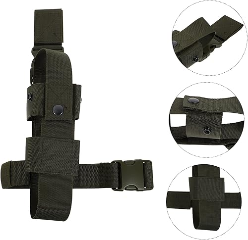 Miniatura 3 de CALLARON Bolsa de pierna para motocicleta, bolsa de pierna deportiva, riñonera para cinturón, funda para motocicleta, 1 ud