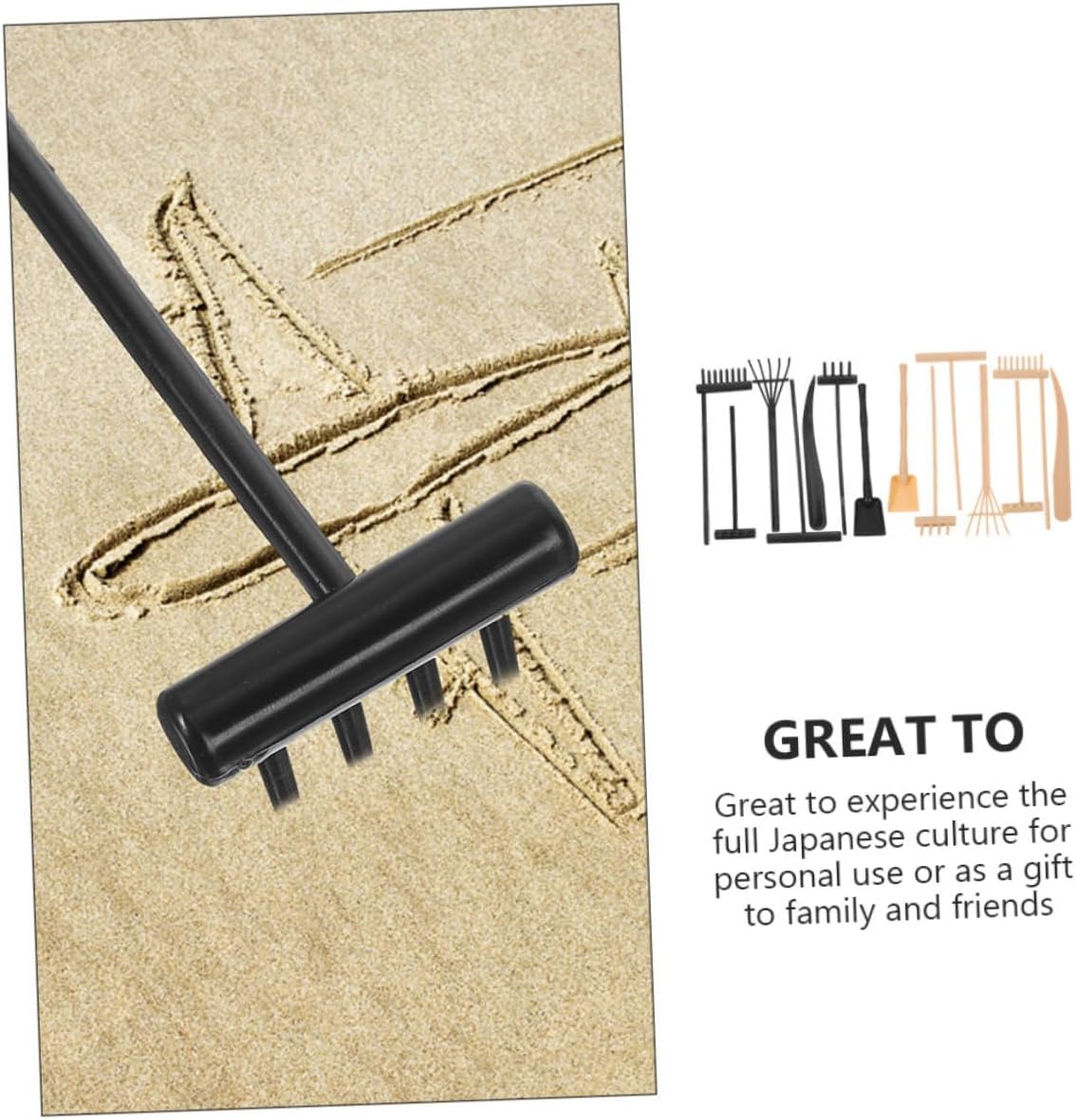 Toddmomy 28pcs Zen Sand Garden Rake Set Miniature Decorative Rakes for Relaxation and Meditation for Desk Decor image 3