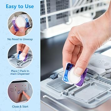 180 Pack UltraWash Dishwasher Detergent Pods,No Pre-Rinse Dishwasher Detergent Soap On Stain and Grease, Cuts Grease & Stuck-On Food,Sparkling Dishes & Glasses,Dishwasher Detergent for Deep Cleaning
