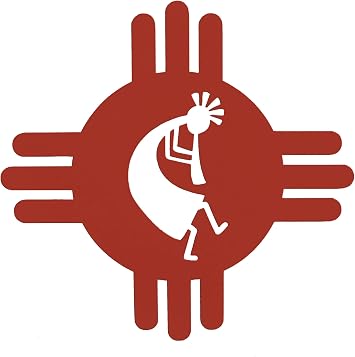 Custom Kokopelli Decal - Native American Southwestern Bumper Sticker, for Tumblers, Laptops, Car Windows, Tribal Art Design, Pick Your Size and Color