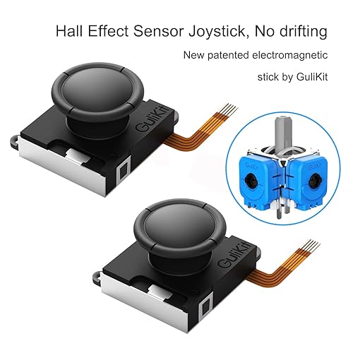 Miniatura 4 de GuliKit SwitchJoystick Replacement, No Drift,3D Joystick Thumb Stick for Switch Joycon Controller&Switch OLEDSwitch Lite,LeftRight Hall Effect